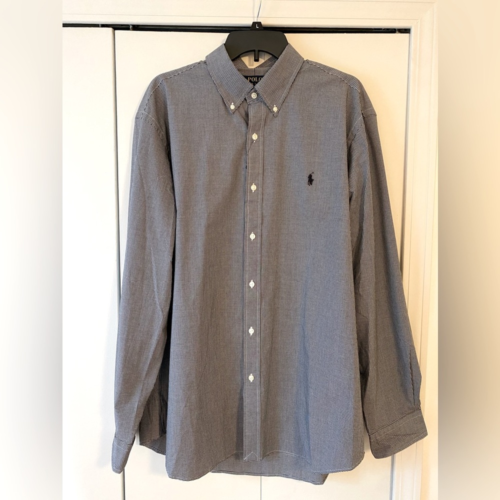 Ralph Lauren NWT black check dress shirt